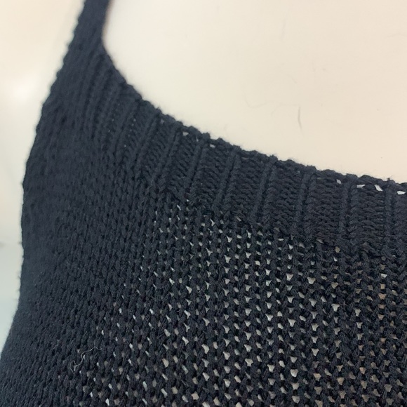 Made in 🇬🇷VTG 90’ Knitted Black Tank Top - Picture 14 of 14